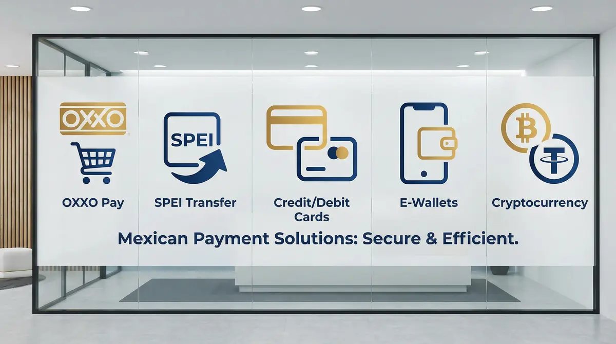Métodos de pago disponibles en Mejores Casino Online México - OXXO, SPEI, Tarjetas, Criptomonedas