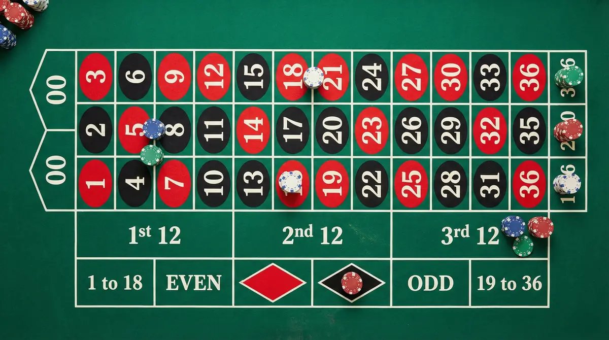 Tipos de apuestas en ruleta